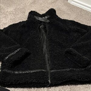 Madden Girl Black Teddy Jacket